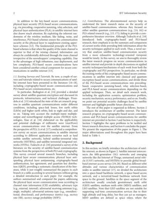A research paper on survey of secure comm. for satellite and internet ...