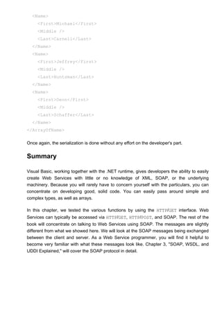 Creating and Consuming Web Services in Visual Basic First Edition Seely ...