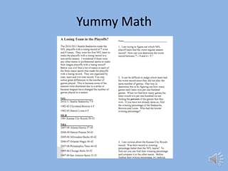 Yummy Math