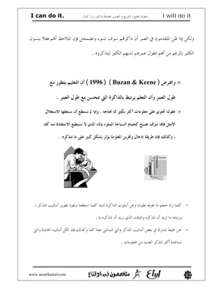 I can do it.                                      I will do it.




                       .



                     ( 1996 ) ( Buzan & Keene )         ×

             .

                                                        ×



              .




                                                            -

                           .

                                                            -

                                 .




www.nezarkamal.com                                          12
 