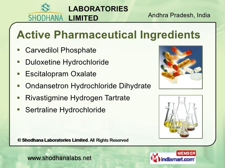 Active Pharmaceutical Ingredients by Shodhana Laboratories Limited Hy…