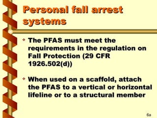 Pfas Fall The Scaffold safety for construction.ppt