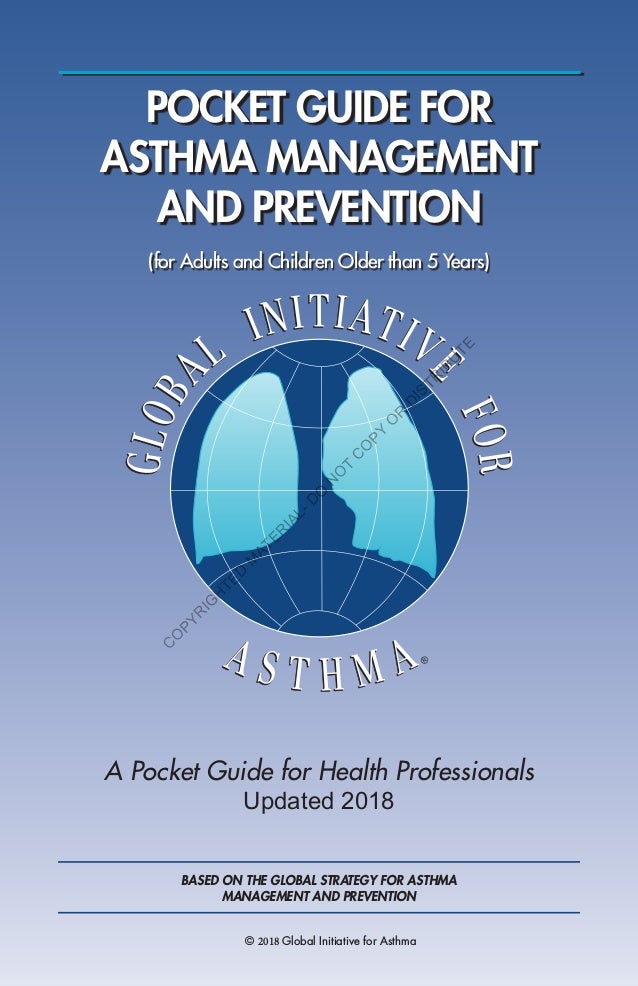 GINA ASTHMA GUIDELINES UPDATE 2018