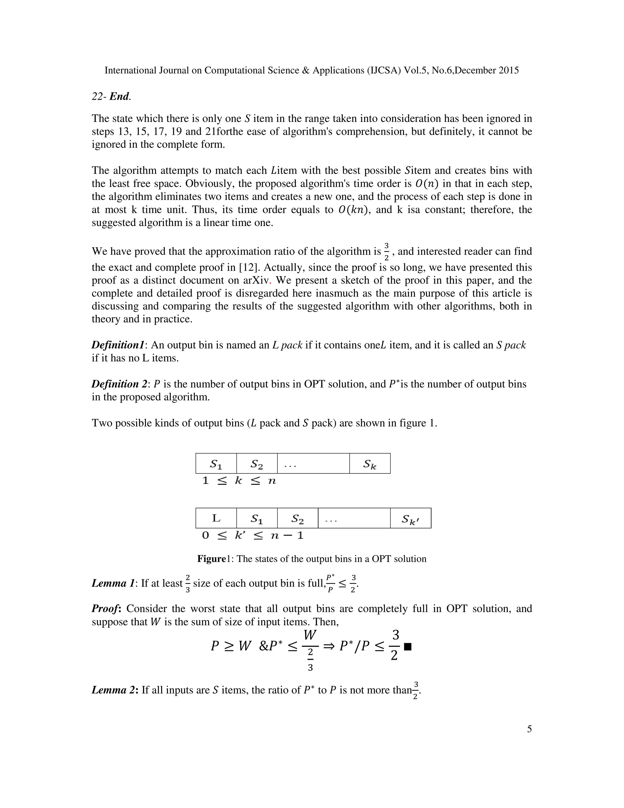BIN PACKING PROBLEM: A LINEAR CONSTANTSPACE -APPROXIMATION ALGORITHM | PDF