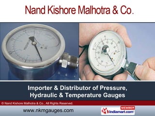 Importer & Distributor of Pressure, Hydraulic & Temperature Gauges 