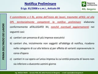 Lettera comunicazione lavori condominio