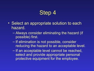 Hazard Step Tutorial Hazard Identification and Risk Assessment.ppt