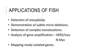 APPLICATIONS OF FISH
 