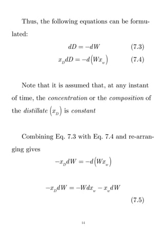 batch distillation, multi stage batch distillation | PDF