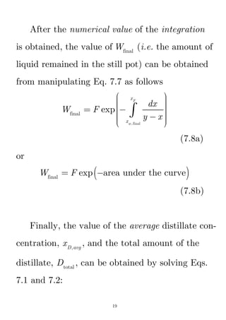 batch distillation, multi stage batch distillation | PDF