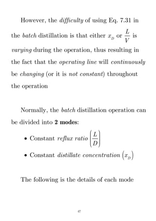 batch distillation, multi stage batch distillation | PDF