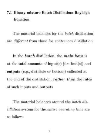 batch distillation, multi stage batch distillation | PDF