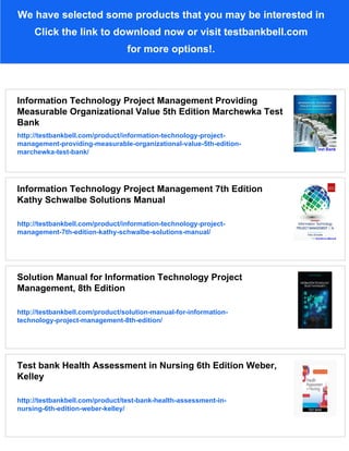 Information Technology Project Management Providing Measurable ...