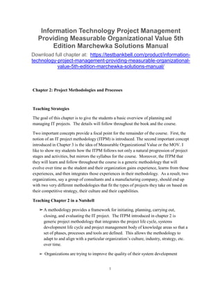 Information Technology Project Management Providing Measurable ...