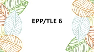 EPP/TLE 6
 