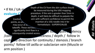 Role of USG in A-V fistula assessment | PPTX