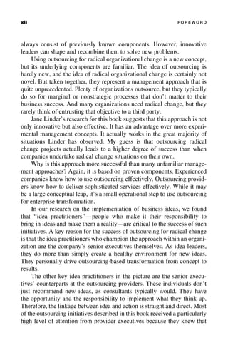 Outsourcing for Radical Change A Bold Approach to Enterprise ...