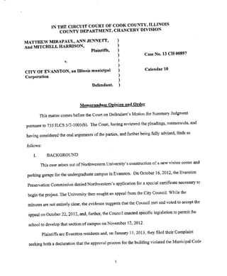 Order dated 11-12-15 opinion and order granting MSJ | PDF
