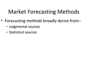 measures and forecasting marketing