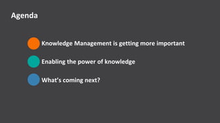 © Copyright 8/25/15 BMC Software, Inc‹#›
Agenda
Knowledge Management is getting more important
Enabling the power of knowledge
What’s coming next?
 