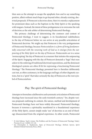 Pentecostal Theology Living The Full Gospel Wolfgang Vondey | PDF