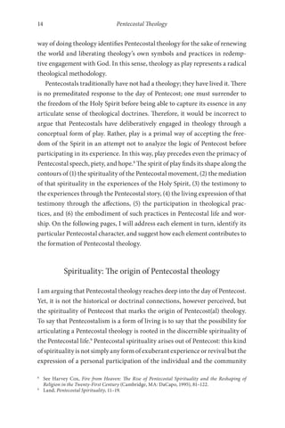 Pentecostal Theology Living The Full Gospel Wolfgang Vondey | PDF
