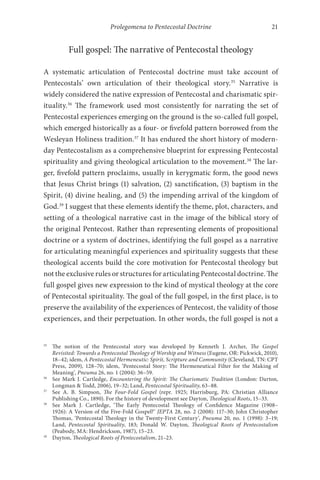 Pentecostal Theology Living The Full Gospel Wolfgang Vondey | PDF