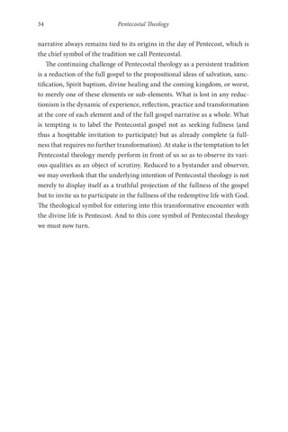 Pentecostal Theology Living The Full Gospel Wolfgang Vondey | PDF