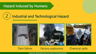 DISASTER READINESS AND RISK REDUCTION MANAGEMENT
Industrial and Technological Hazard
2
Dam failure Factory explosions Chem...