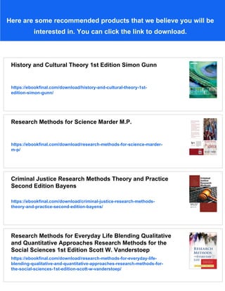 Research methods for history Second Edition Gunn | PDF