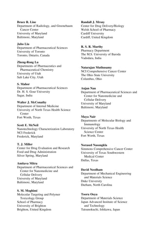 Nanotechnology In Cancer Therapeutics Mansoor M Amiji | PDF