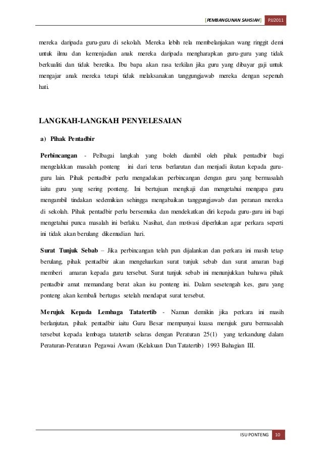 Peraturan Surat Amaran Ponteng Sekolah