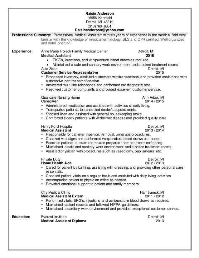 medical assistant 2015