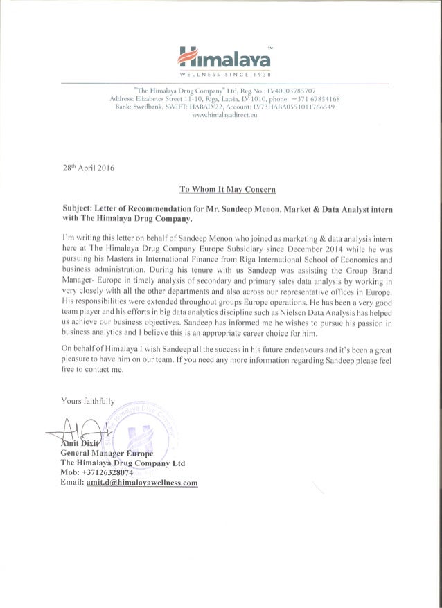 CEO REFERENCE LETTER CEO REFERENCE LETTER