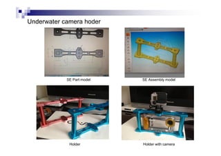Underwater camera hoder
SE Part model SE Assembly model
Holder Holder with camera
 
