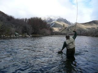 Fly fishing in the colder months 
