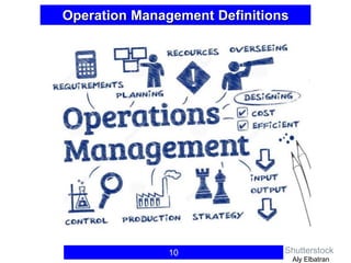 Operation Management Definitions
10 Shutterstock
Aly Elbatran
 