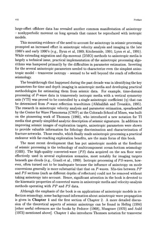 Seismic Signatures And Analysis Of Reflection Data In Anisotropic Media ...