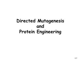 Directed Mutagenesis
and
Protein Engineering
127
 