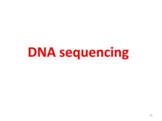 DNA sequencing
35
 