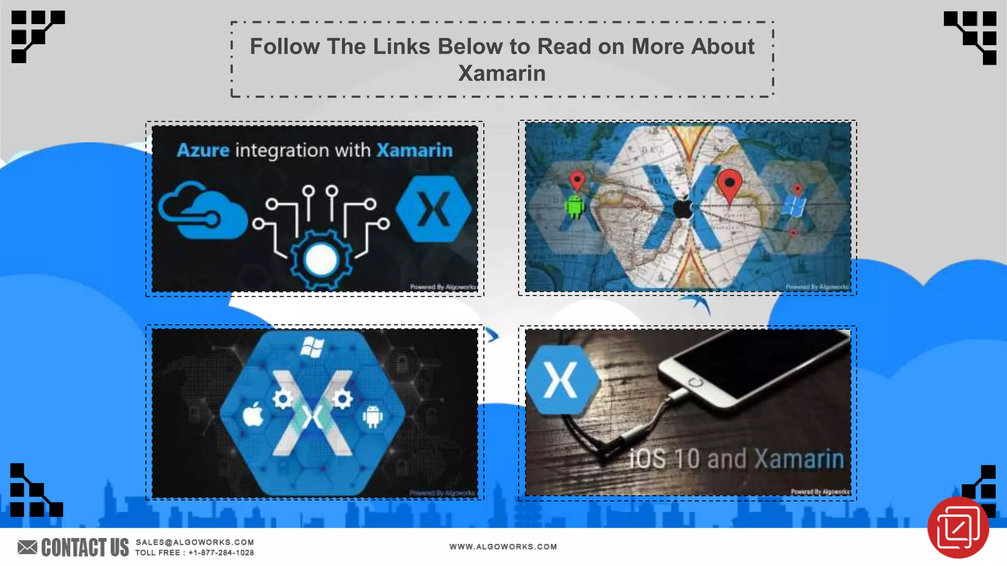 Follow The Links Below to Read on More About
Xamarin
 