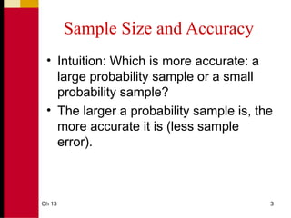 Determining the Size of a Sample statistical sample.ppt