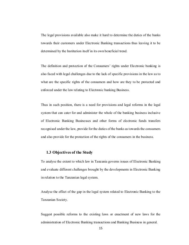The Electronic Banking Industry In Tanzaniastrengths And - 