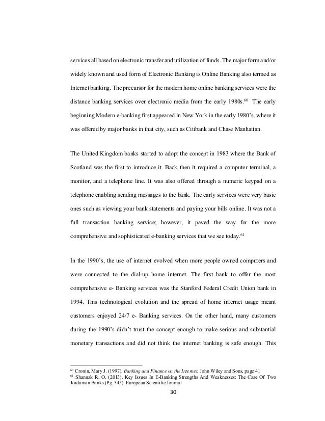 The Electronic Banking Industry In Tanzaniastrengths And - 
