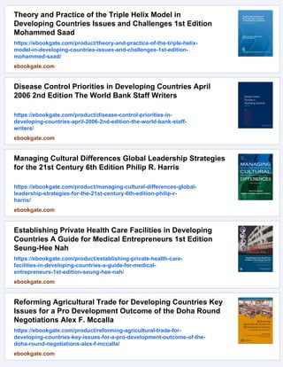 Leadership for World Class Universities Challenges for Developing ...