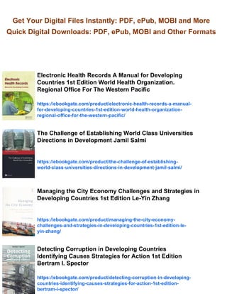 Leadership for World Class Universities Challenges for Developing ...