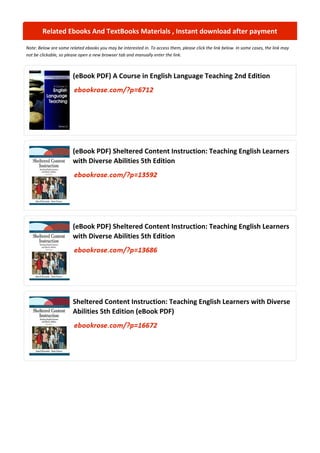 Comprehensive Guide to Teaching English to Second Language Learners in ...