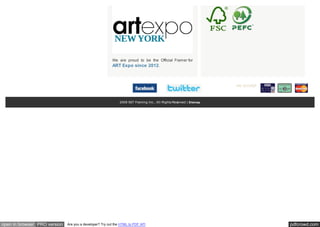 pdfcrowd.comopen in browser PRO version Are you a developer? Try out the HTML to PDF API
We are proud to be the Official Framer for
ART Expo since 2012.
2009 567 Framing Inc., All Rights Reserved | Sitemap
 