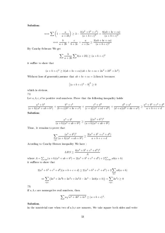 567 Nice And Hard Inequality 567 Nice And Hard Inequality