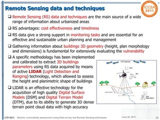 Seismic vulnerability assessment using field survey and Remote Sensing ...